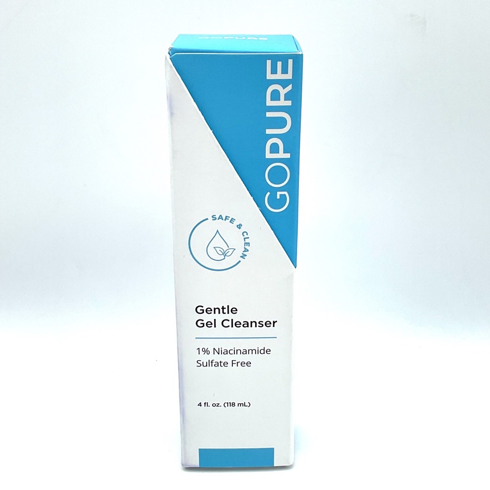 goPure Gentle Gel Cleanser 1% Niacinamide‎ Sulfate Free Face Wash 4oz New in Box